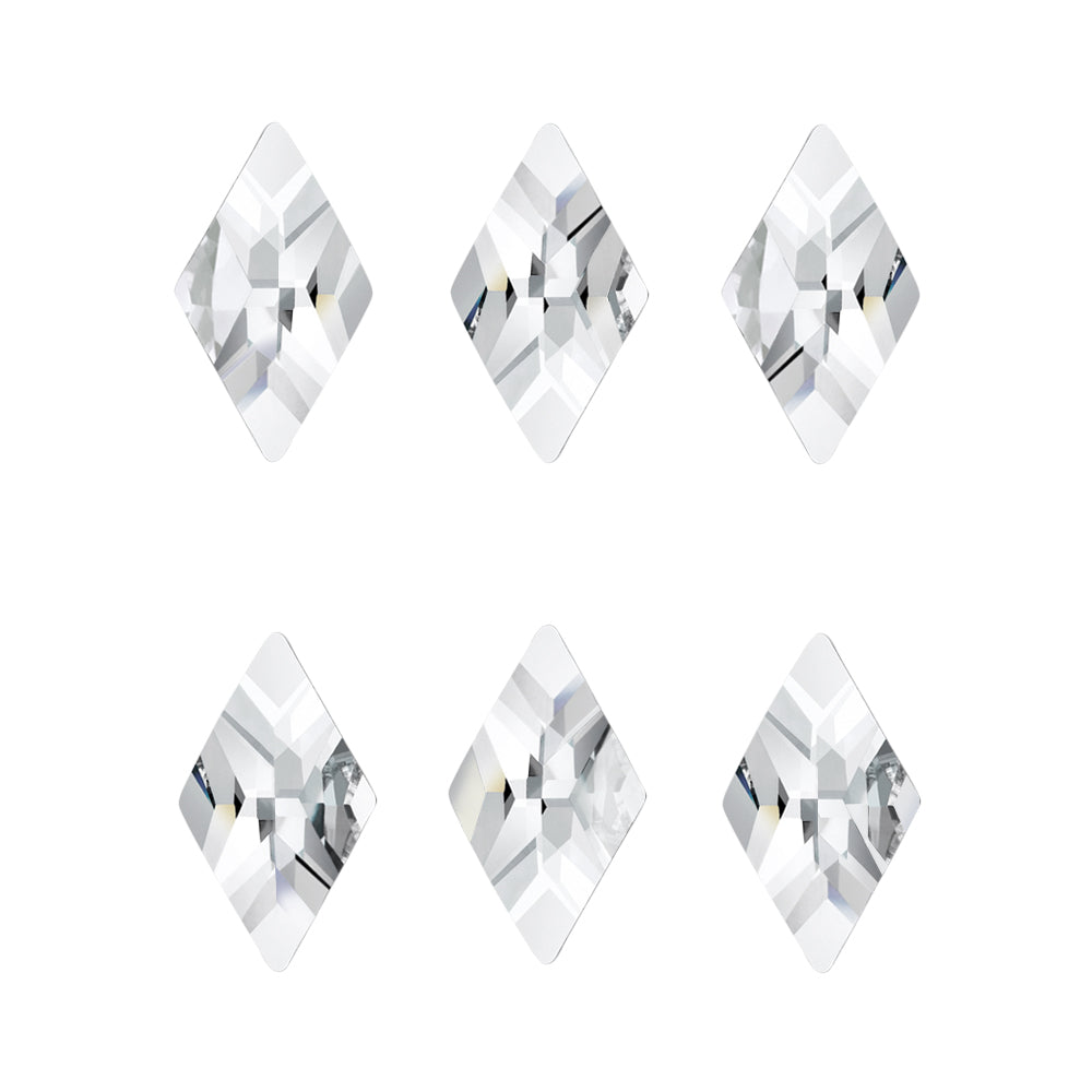  Preciosa Rhombus Flatback Rhinestone / Crystal Clear 