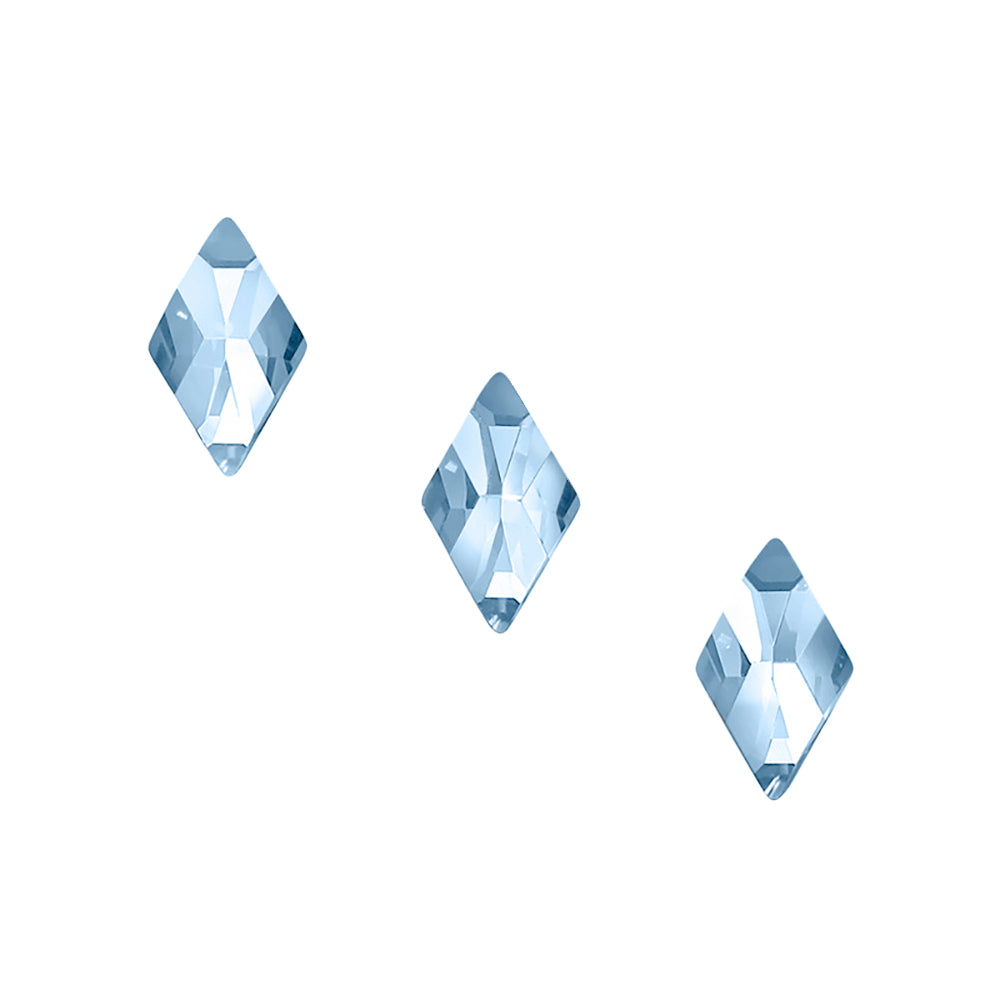  Swarovski Rhombus Flatback Rhinestone / Aquamarine 