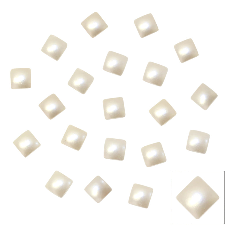  Swarovski Square Flatback Pearl / Cream 