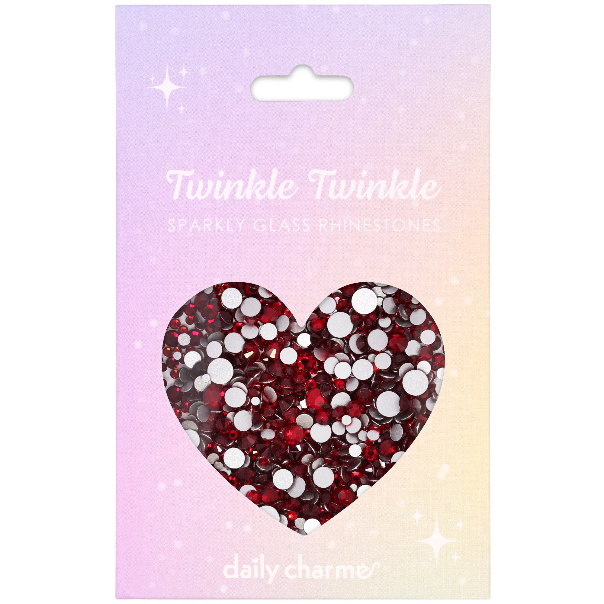  Twinkle Twinkle Round Flatback Rhinestone Mix / Siam 