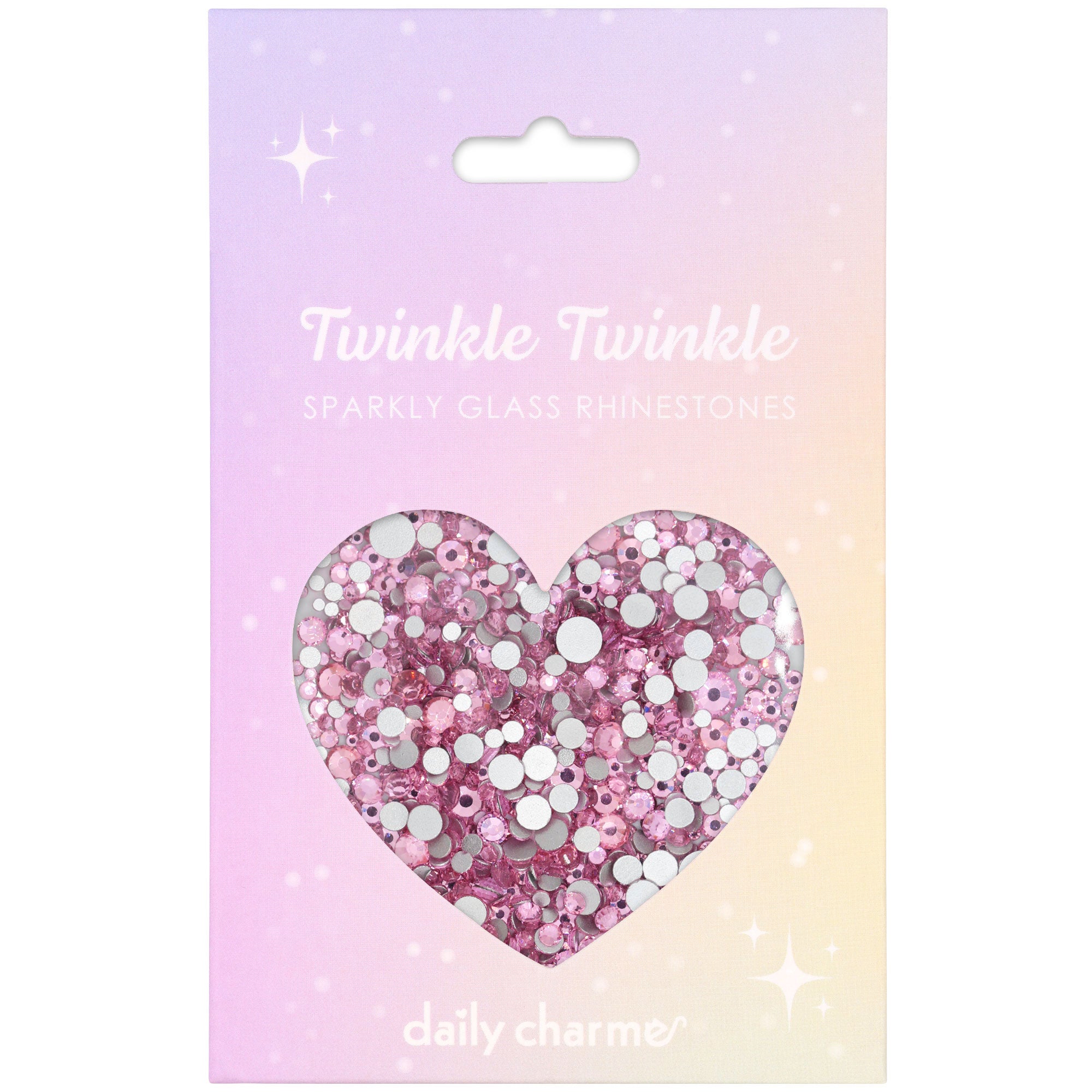  Twinkle Twinkle Round Flatback Rhinestone Mix / Light Rose 