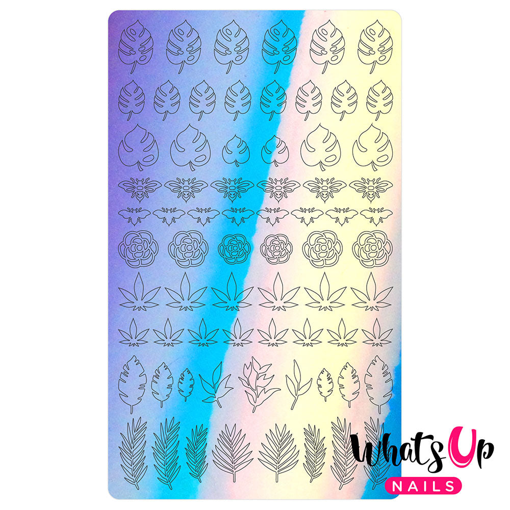  Vinyl Sticker / Botanical Garden / Aurora Blue 