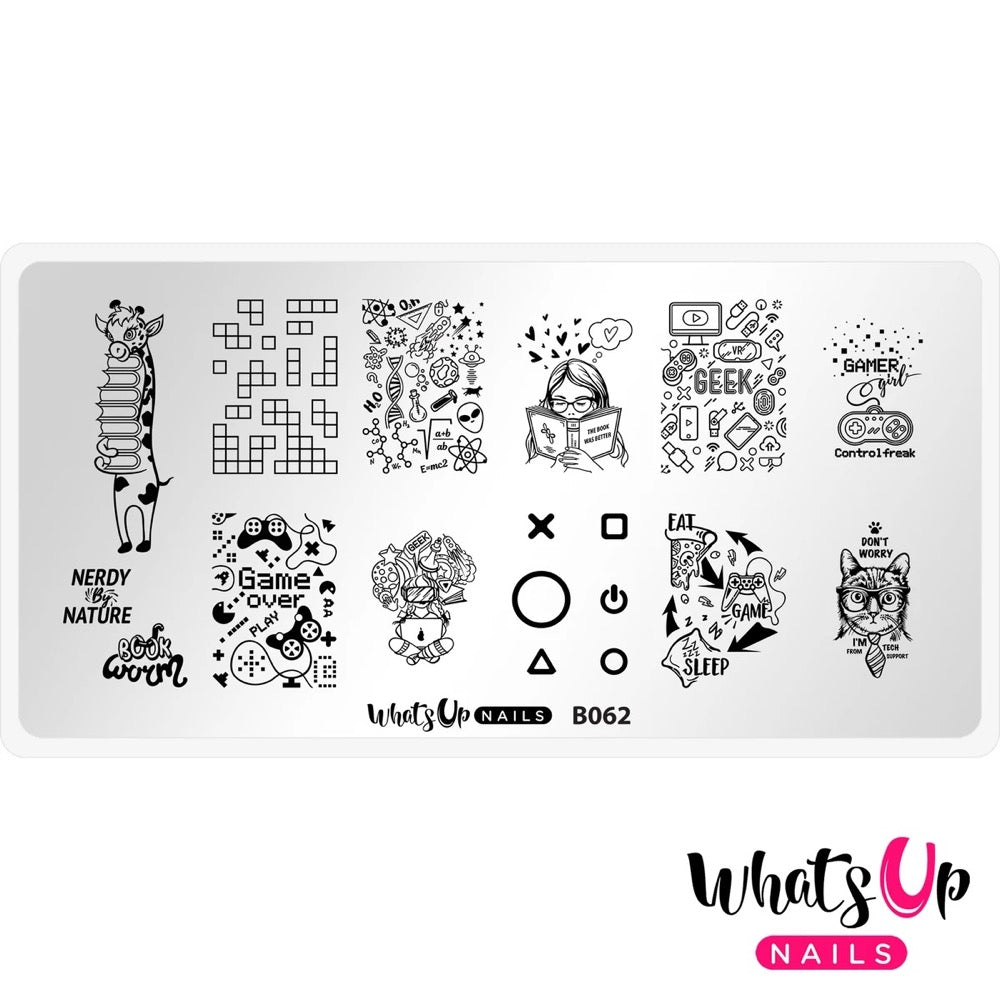  Whats Up Nails Stamping Plate / Never Lose Control 