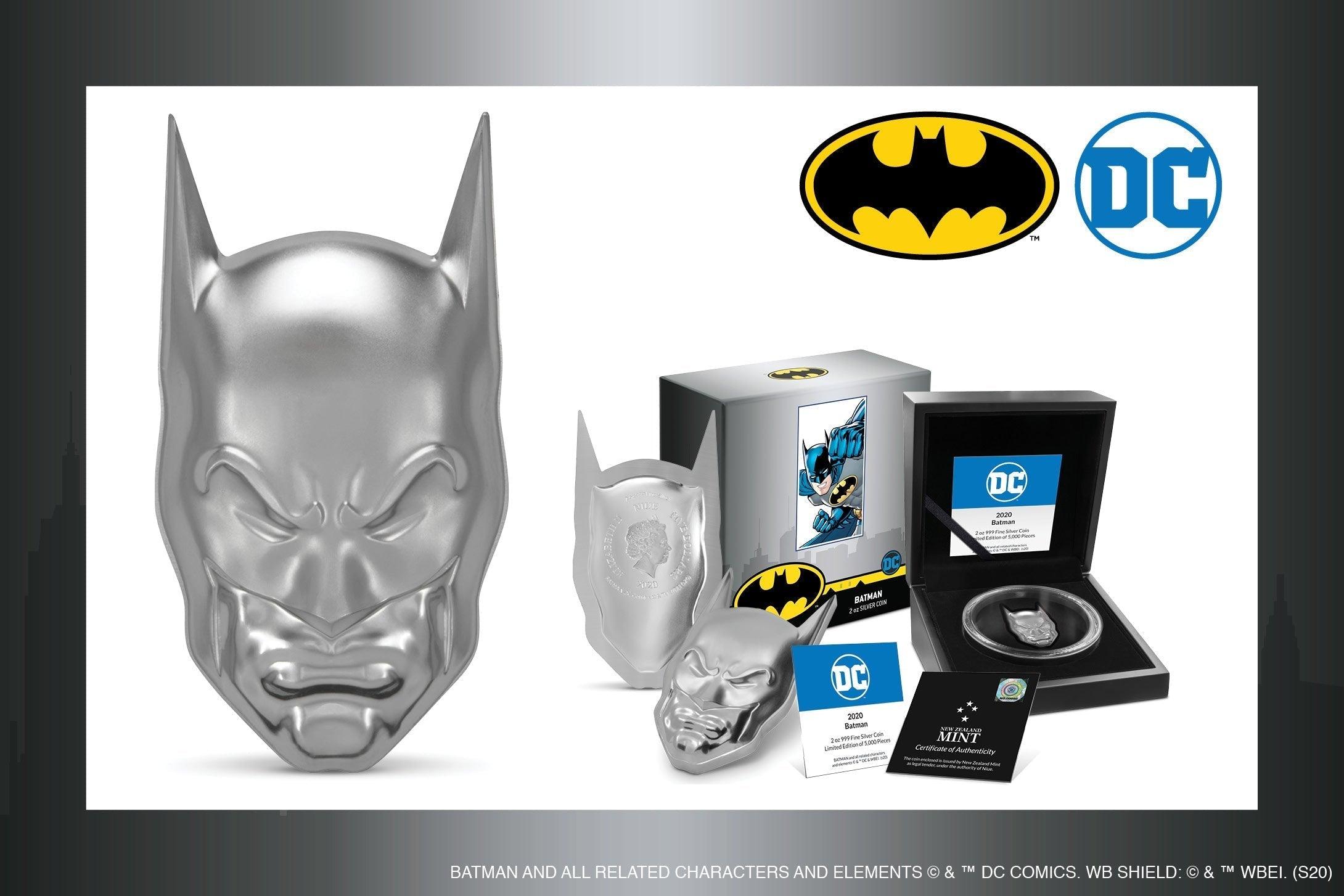 Incredible 2oz Pure Silver BATMAN™ Coin | New Zealand Mint