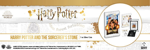 HARRY POTTER™ Classic Poster - The Sorcerer's Stone 1oz Silver Coin