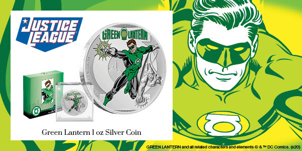 JUSTICE LEAGUE™ 60th Anniversary - GREEN LANTERN™ 1oz Silver Coin available now!