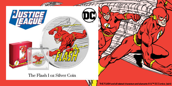 JUSTICE LEAGUE™ 60th Anniversary THE FLASH™ 1oz Silver Coin