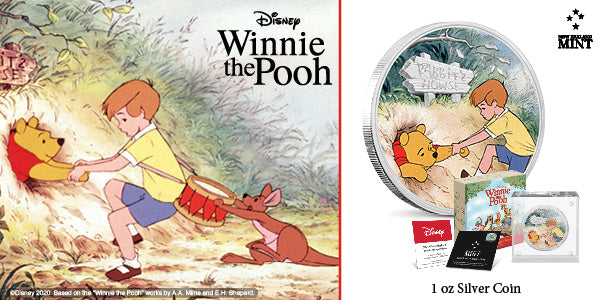 Winnie the Pooh – Winnie & Christopher Robin 1oz Silver Coin