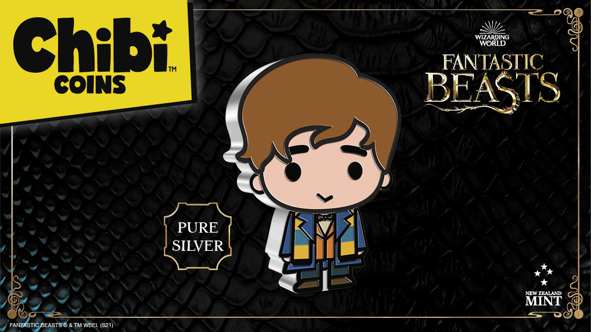 Today we reveal the first Chibi® Coin in our new FANTASTIC BEASTS™ series and it features none other than the famous Magizoologist, Newt Scamander! Early in life, Scamander developed an interest in magical creatures.