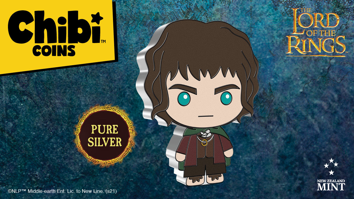 Today’s Chibi® Coin launch is the first for our THE LORD OF THE RINGS™ series and features the heroic hobbit, Frodo Baggins! When Frodo begins his journey to triumph over the powers of darkness, he does not consider himself particularly heroic.