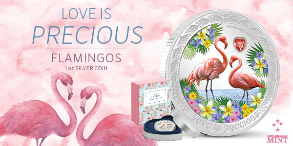 Love is Precious – Flamingos 1oz Silver Coin