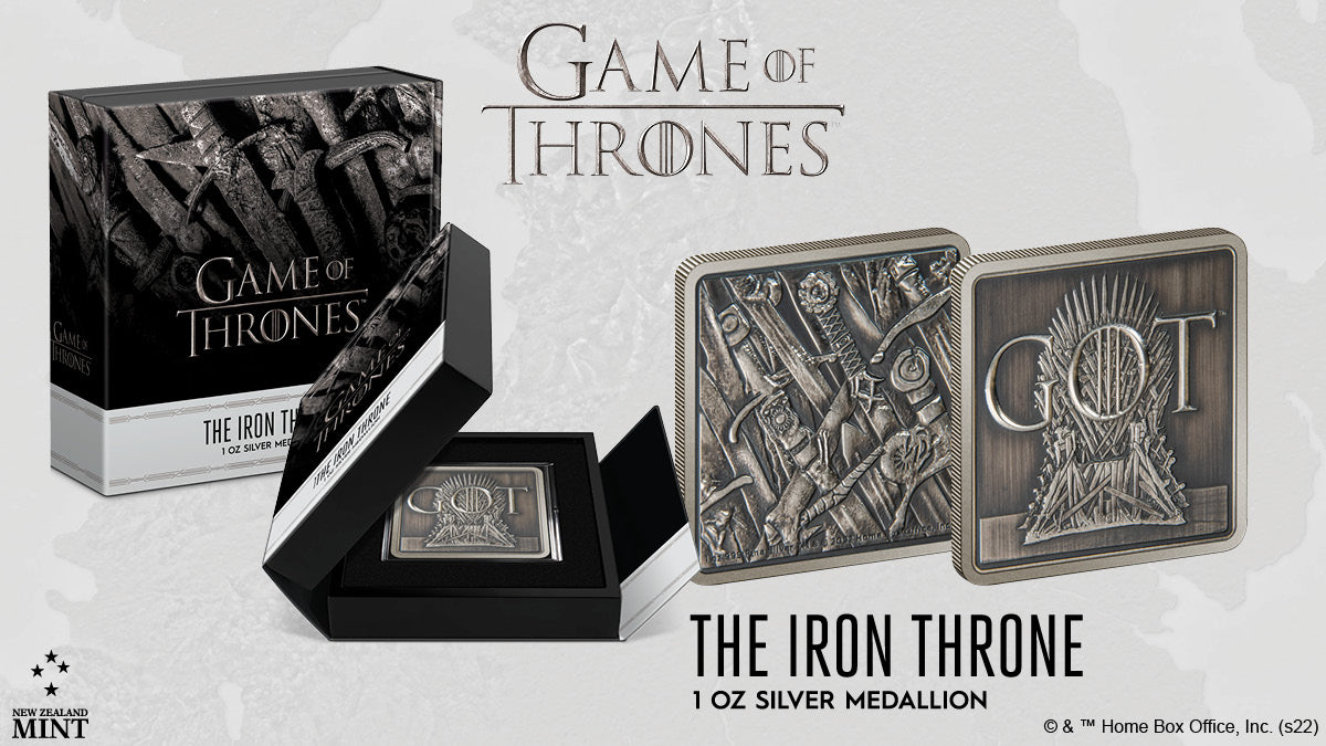 Whenever we think of GAME OF THRONES™, what immediately comes to mind is the Iron Throne. And now you can lay your claim with this 1oz pure silver medallion!