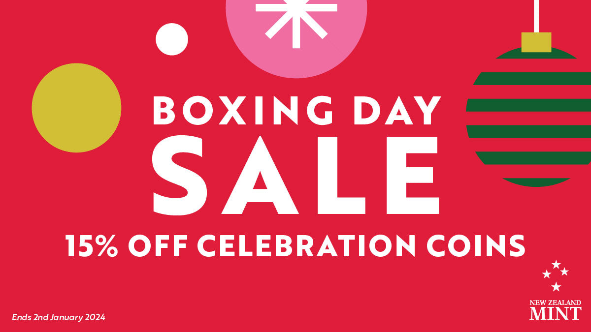 We’re thrilled to bring you an exclusive Boxing Day sale! Get 15% off on our wonderful celebration coins. Commemorate a special Marvel milestone, timeless Star Wars™ stories, enchanting Disney tales, 100 years of Warner Bros. and more!