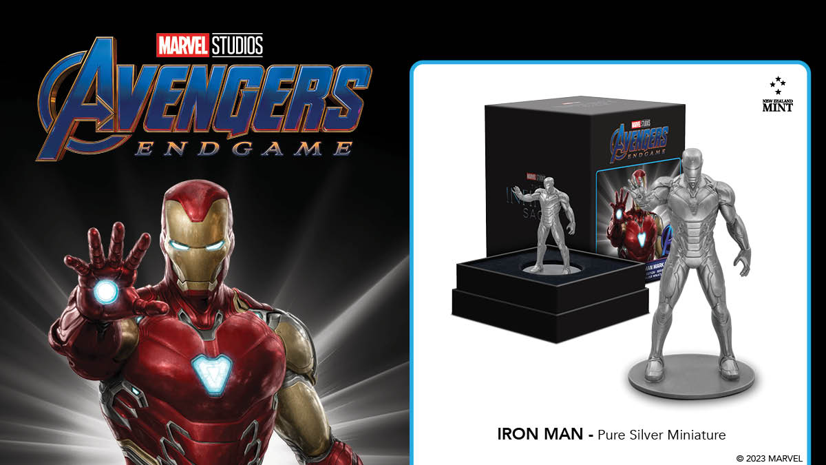 Fans of Marvel’s Iron Man, do we have a collectible for you! This impressive miniature is made with a guaranteed minimum 160g solid pure silver, to highlight the Armoured Avenger in a strong stance, firing his repulsor.