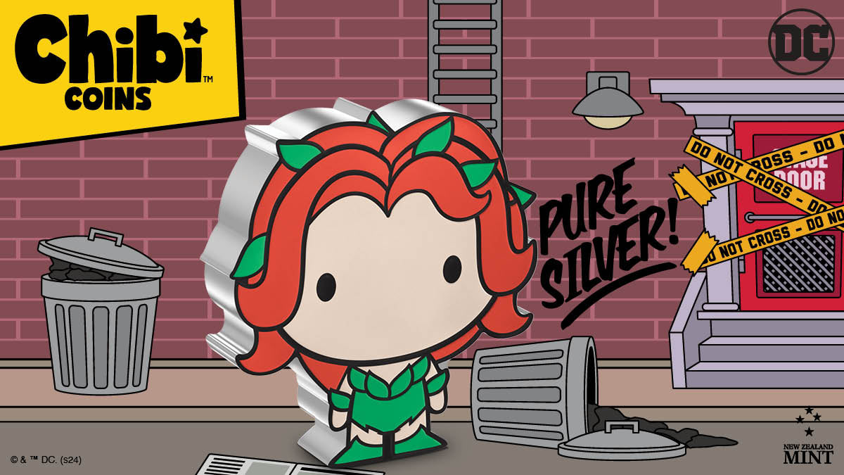 Today, we're thrilled to unveil the POISON IVY™ 1oz pure silver Chibi® Coin, encapsulating the allure of one of DC's most iconic villains. The stylised portrayal adds a playful twist that collectors of all ages will appreciate.