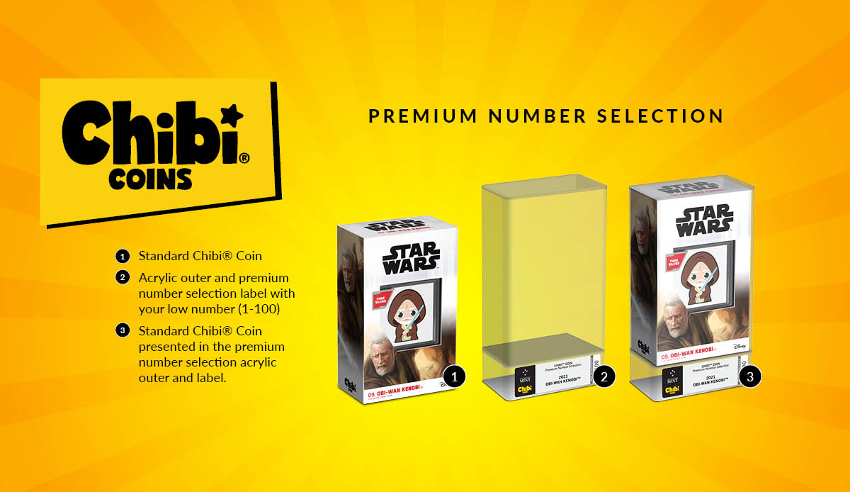 You may have noticed we recently launched a new product! PREMIUM NUMBER SELECTION Chibi® Coins with a guaranteed premium number! Numbers 1-100 are now set aside and picked at random for those collectors who value low numbers. Learn more...