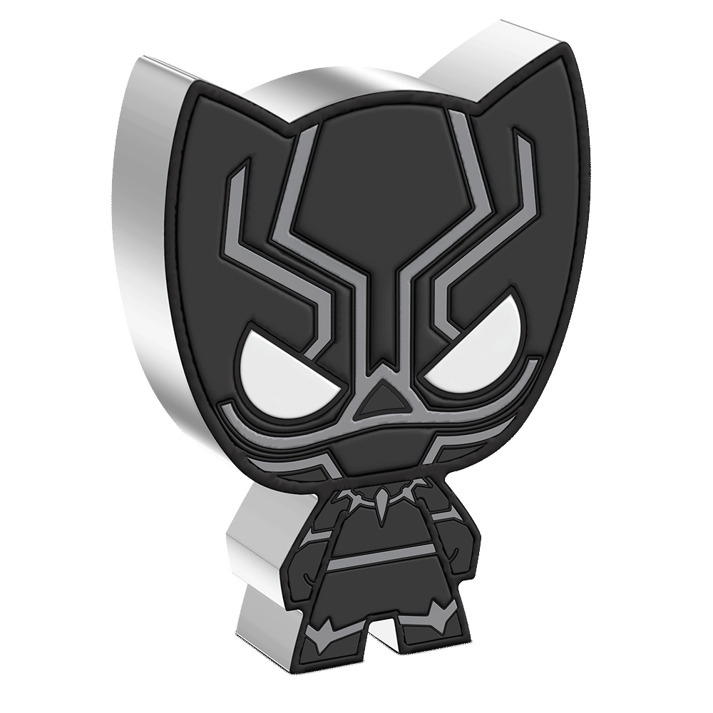 Marvel - Black Panther 1oz Silver Chibi® Coin