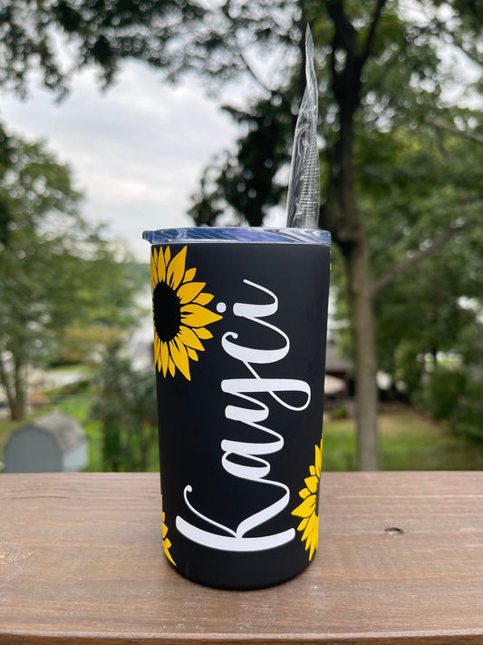 Mommy and Me Sunflower Tumbler Set, Bride and Flower Girl Tumbler