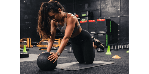 woman performing workout at sanctuary fitness studio