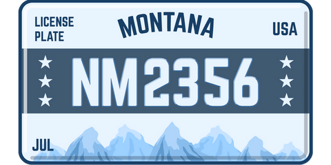 license plate from montana