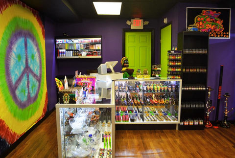 inside of a headshop