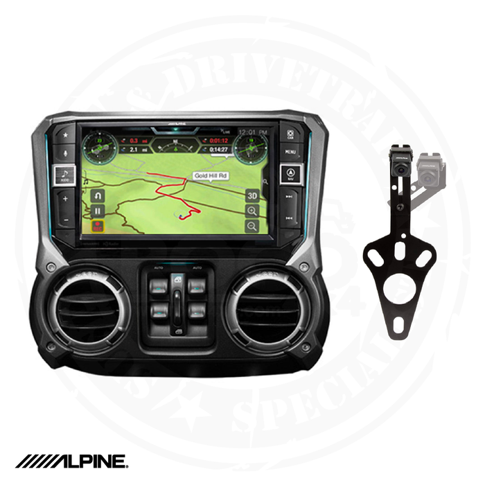 Alpine X409-WRA-JK 9in Dash Restyle System with HCE-RCAM-WRA Rear Came —  ROCO 4X4