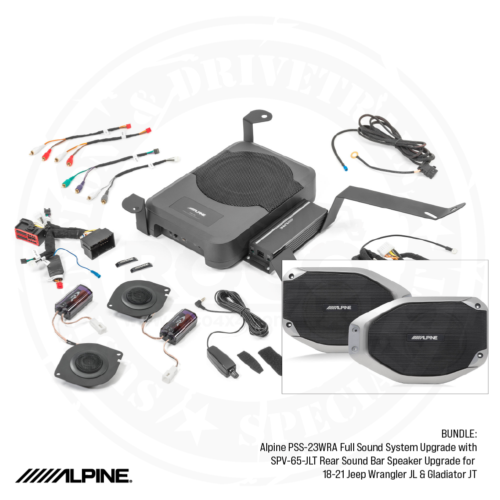 Alpine PSS-23WRA Full Sound System Upgrade with SPV-65-JLT Rear Sound —  ROCO 4X4
