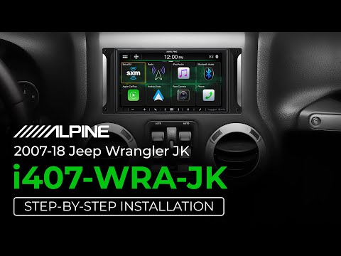 ALPINE 7-Inch Multimedia Receiver for the 2007 ‚Äì 2018 Fits Jeep Wrangler-  i407-WRA-JK — ROCO 4X4