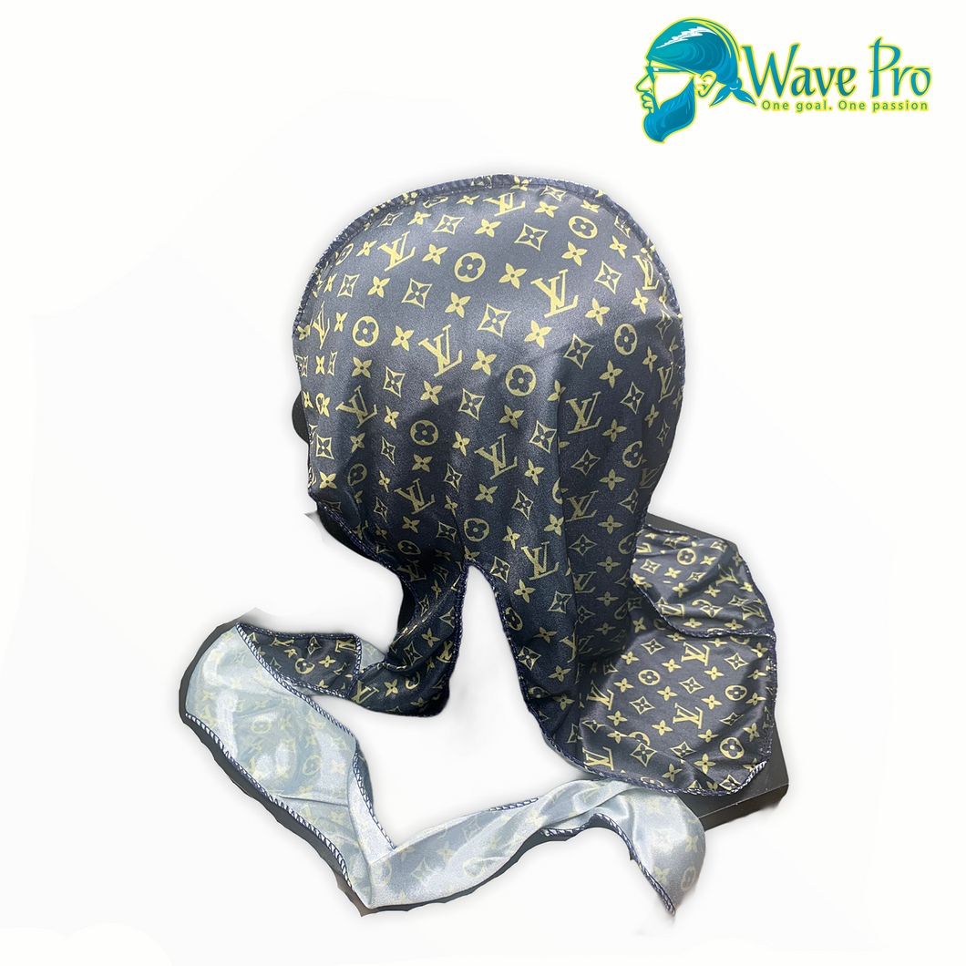 Wave Pro Durags | Silky Blue/Gold Durag The Best Quality Durags Online – WaVePr0