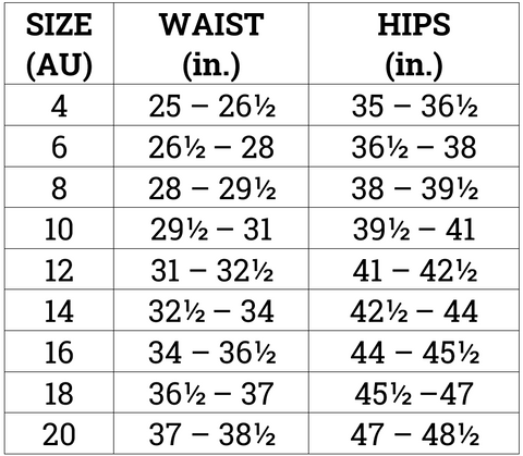 SIZE GUIDES FOR OUR BRANDS