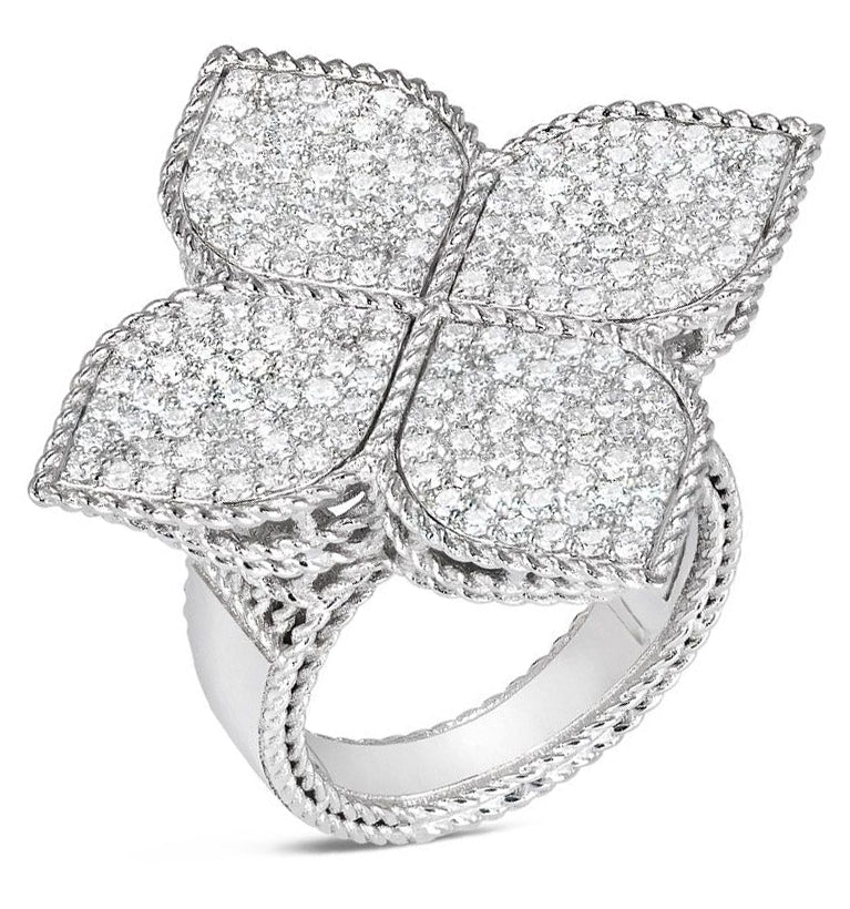 Roberto Coin Princess Flower Diamond Ring