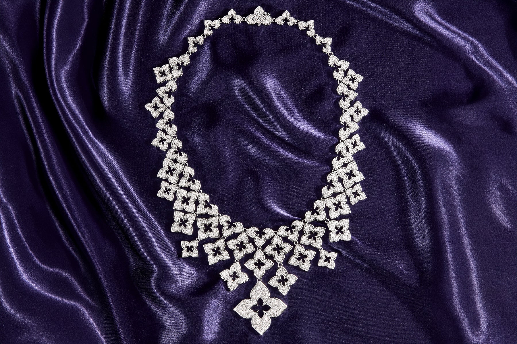 Roberto Coin Diamond Floral Necklace