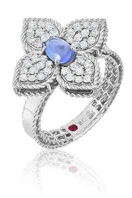 Roberto Coin Princess Flower Sapphire Ring
