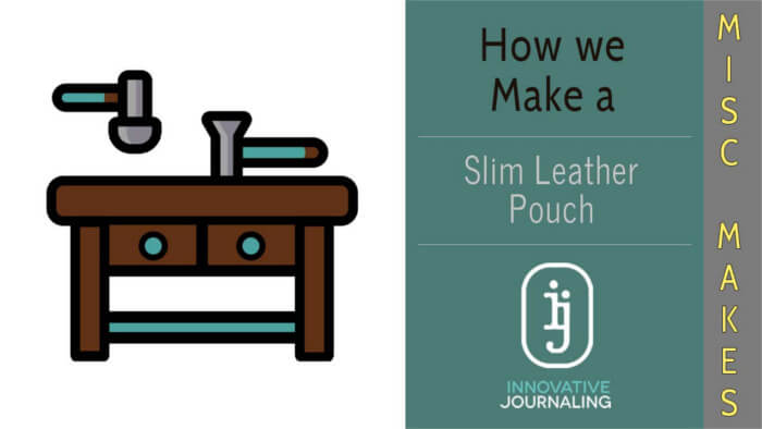 make slim leather pouch