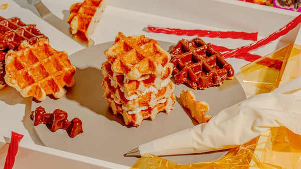 Structure of waffle gingerbread house