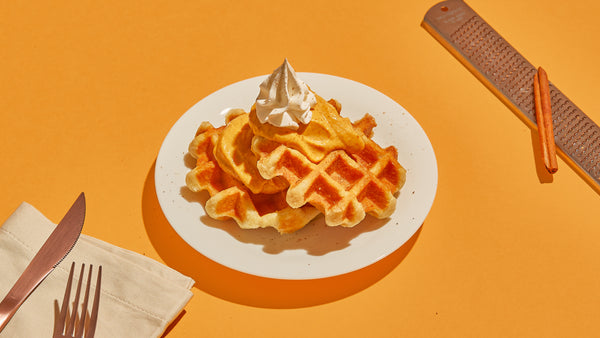 Pumpkin Spice Flavored Belgian Waffles