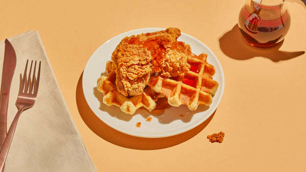 Fall-Spiced Fried Chicken and Belgian Waffles