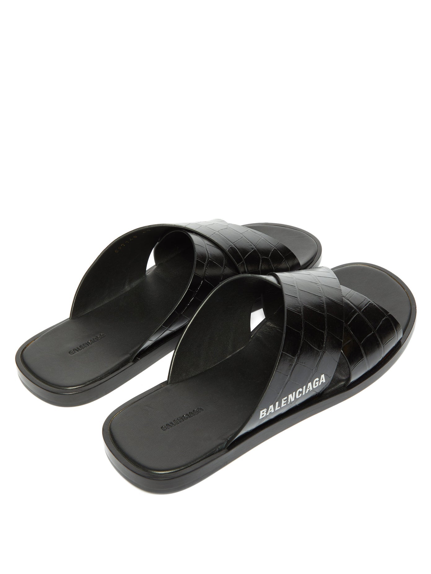balenciaga sandals black