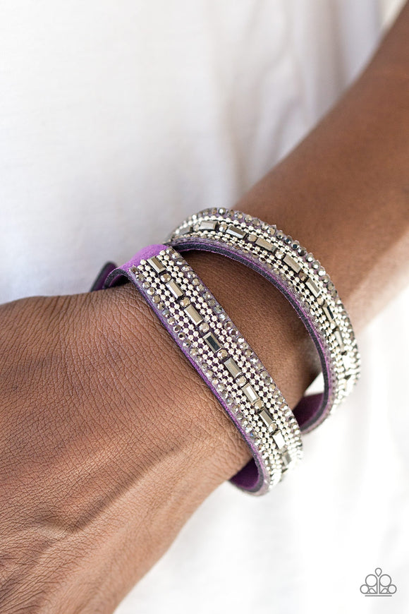 Nice GLOWING! - Purple Bracelet - Paparazzi Accessories – Bedazzle Me  Pretty Mobile Fashion Boutique