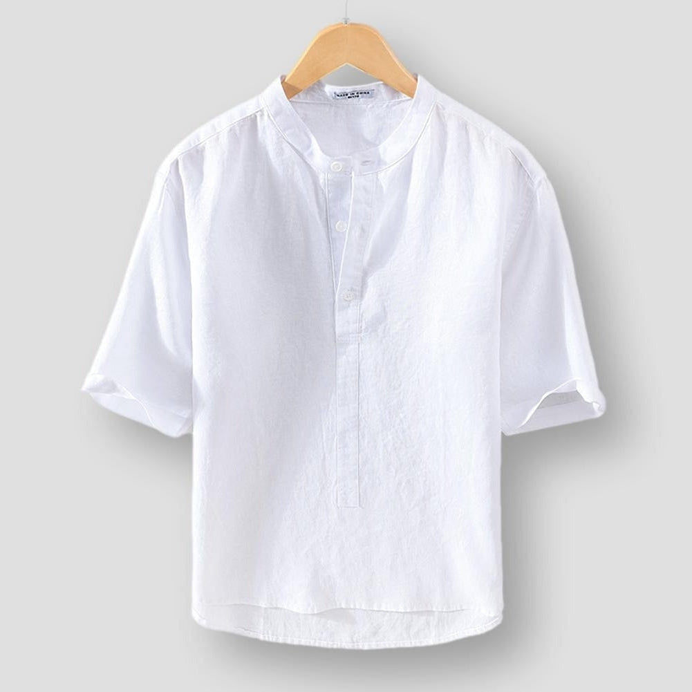 Saint Morris Destin Linen Shirt - Moon Mogul