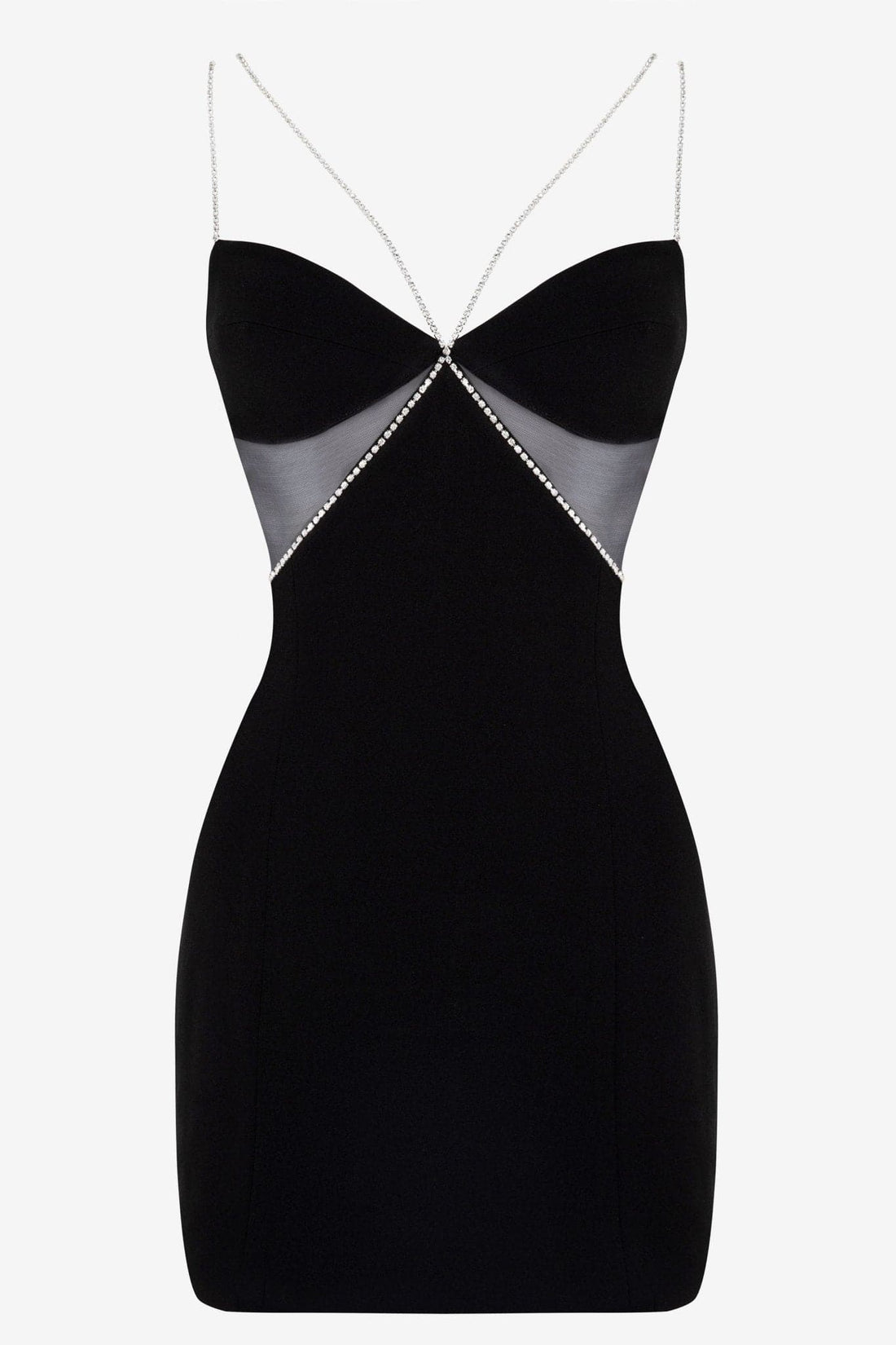 Heiress Beverly Hills Black Lace Corset Draped Mini Dress - Black 2XL