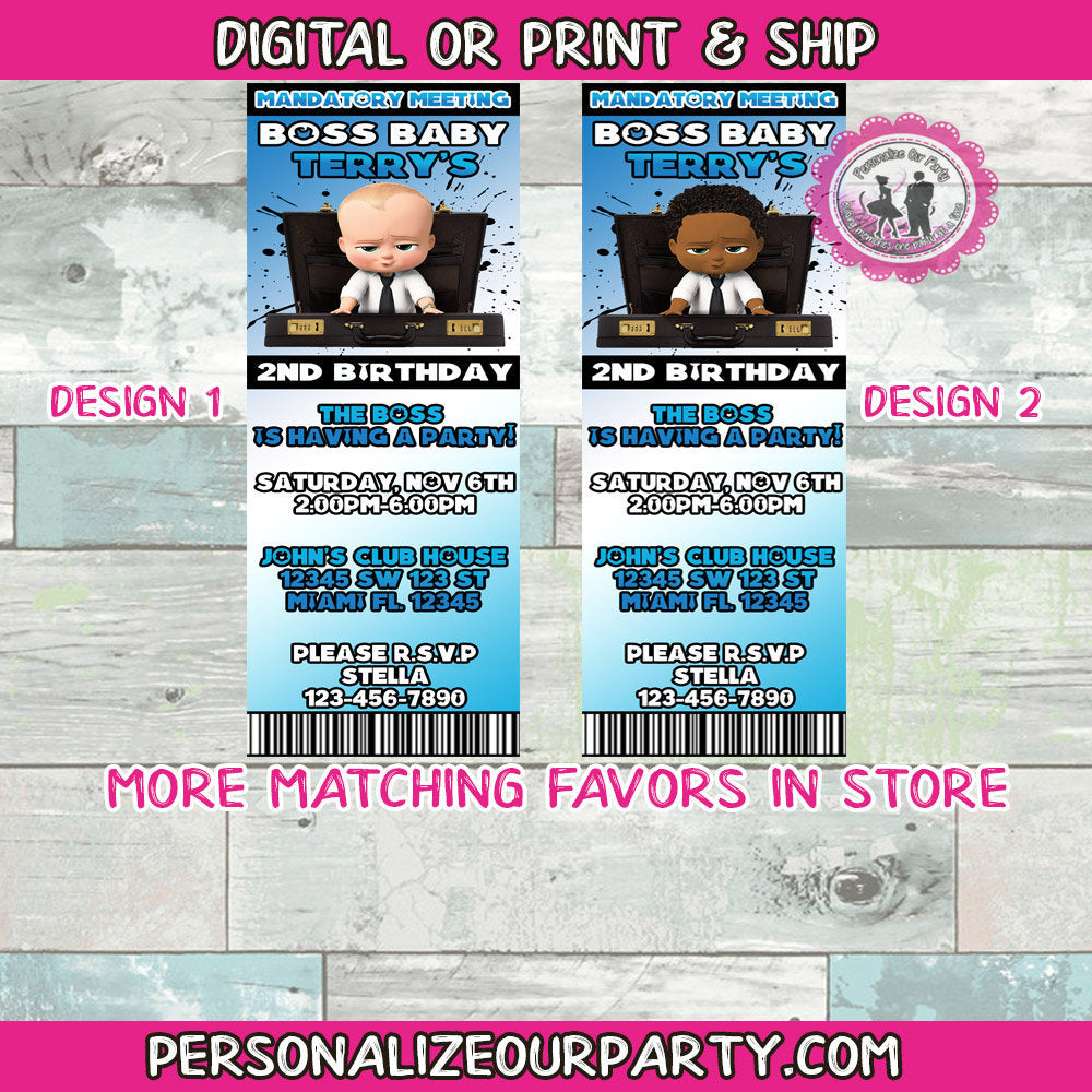 order party invitations