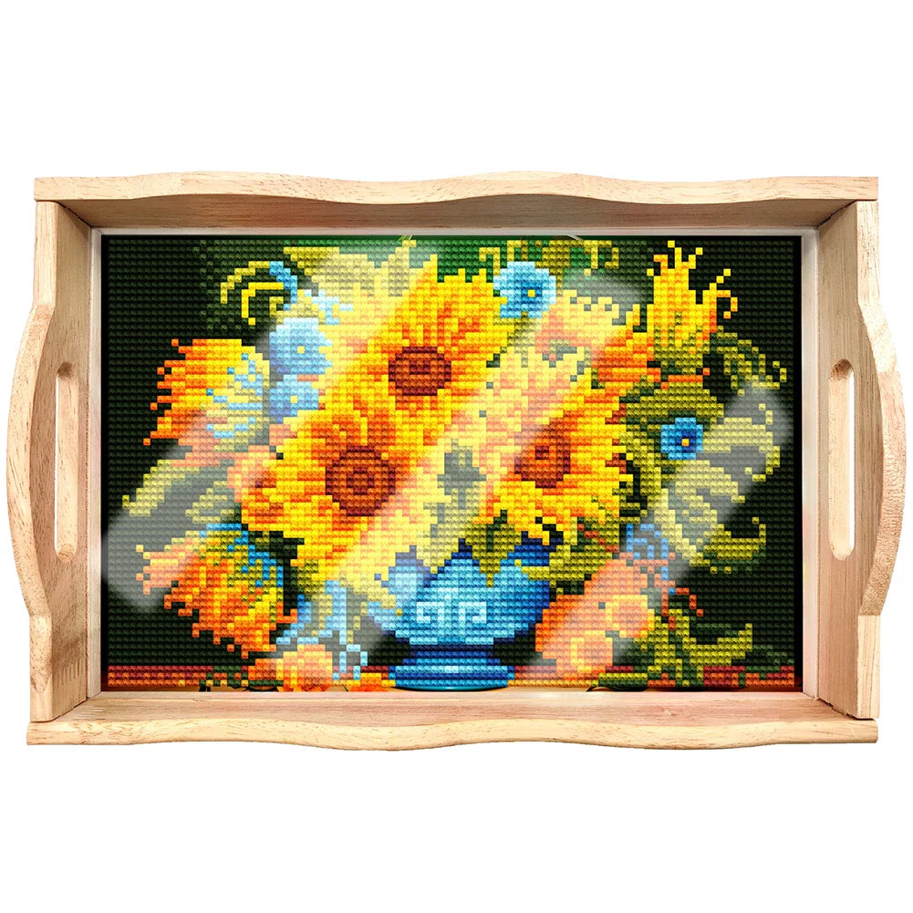 Diamond Painting Wooden Tray For Kitchen