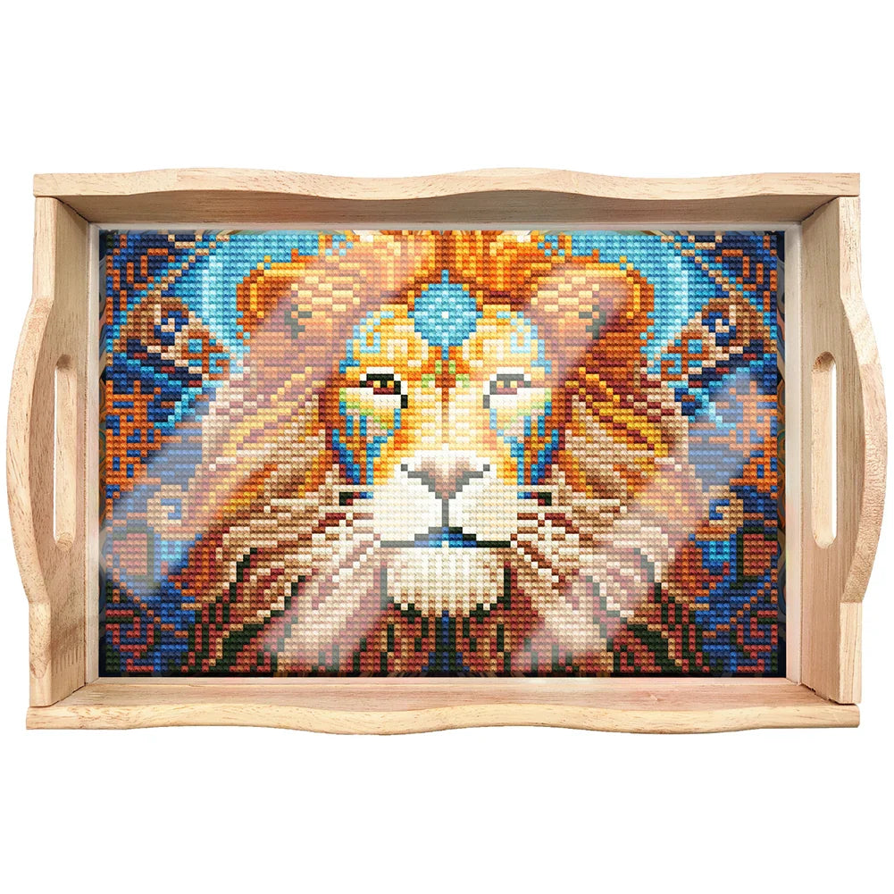Diamond Painting Wooden Tray For Kitchen