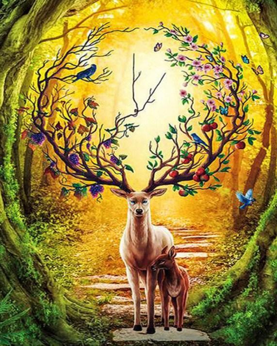 deer paintings