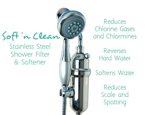 Soft 'N Clean 5-Stage Stainless Steel Shower Filter and Softener