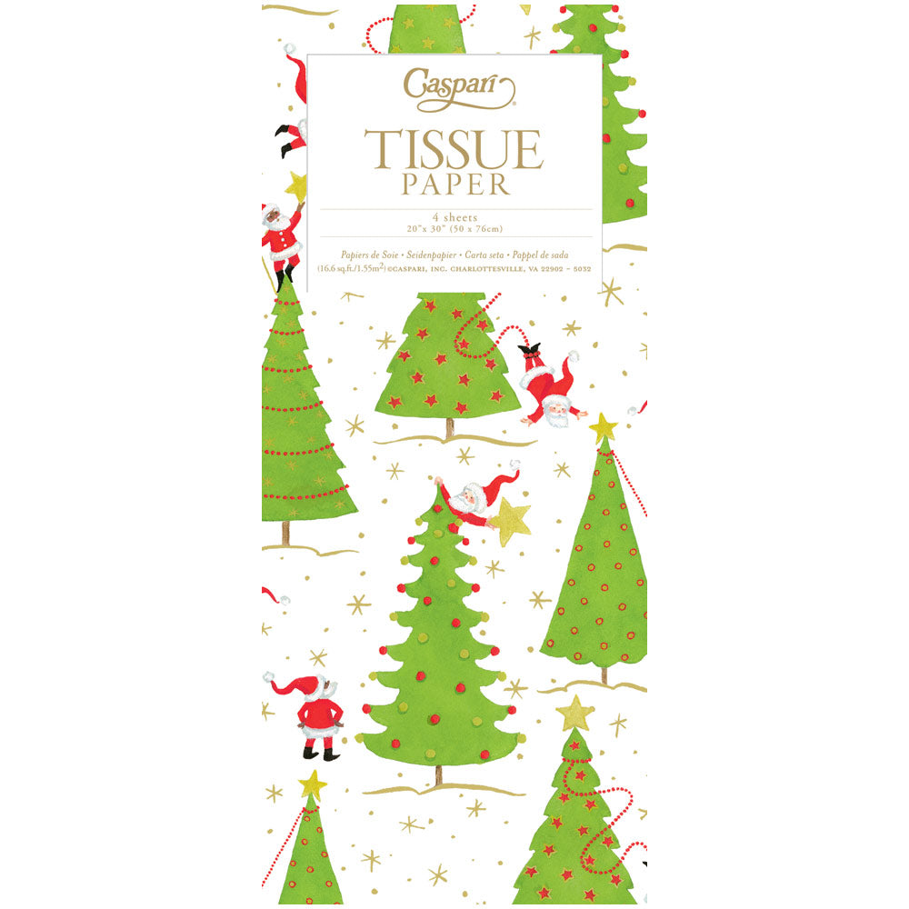 Caspari Illuminated Christmas Tissue Paper - 4 Sheets Included