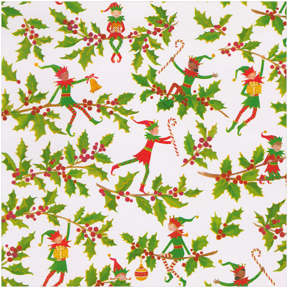 Christmas Leopards Gift Wrapping Paper in Red - 76 cm x 2.44 m Roll –  Caspari Europe