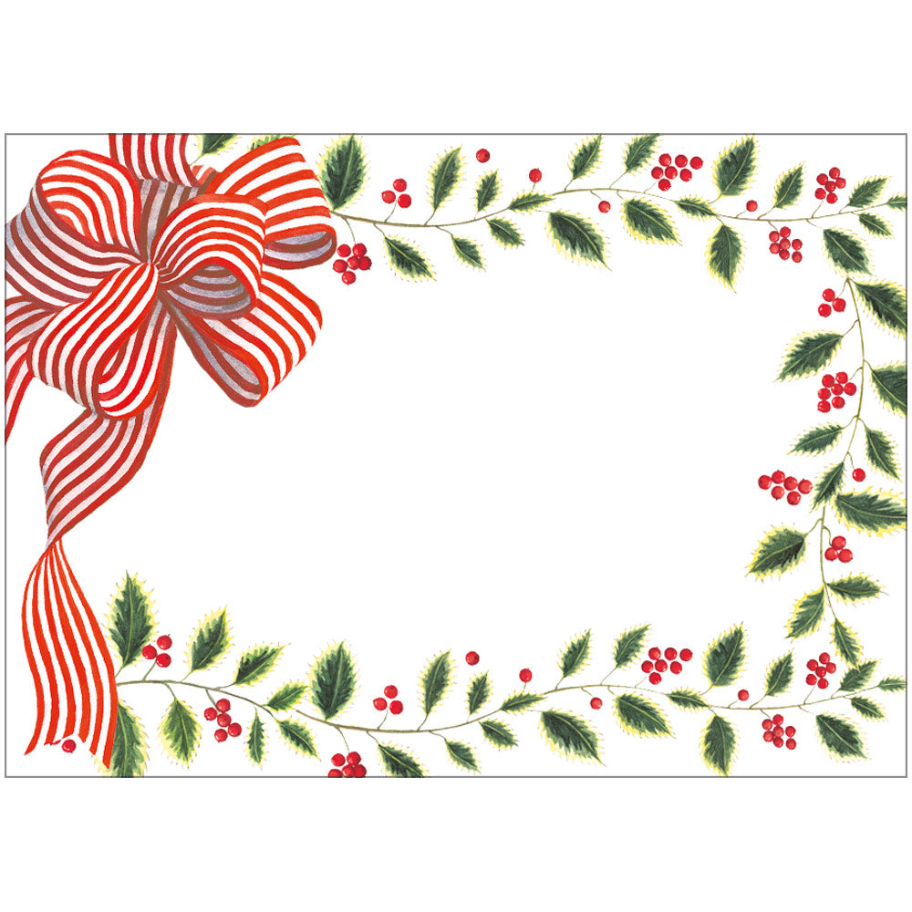 The Holiday Aisle® Custom Self Adhesive Classic Candy Cane Stripes Christmas  Name Labels