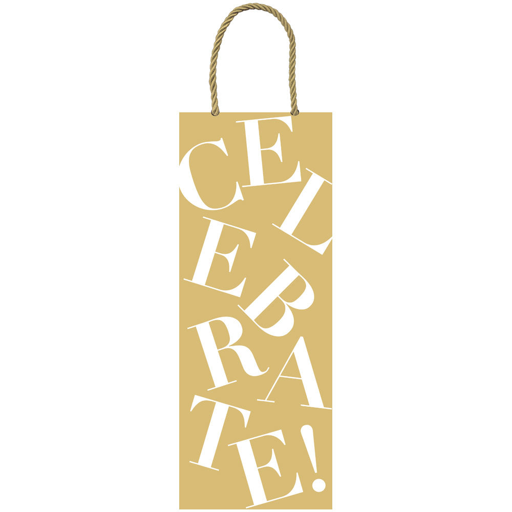 Pebble Wine & Bottle Gift Bag in Gold - 1 Each – Caspari Europe